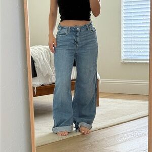 American Eagle Outfitters Super High-Rise Baggy Wide Leg